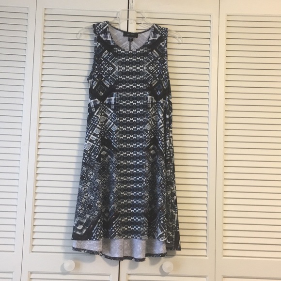 Karen Kane blue print dress small - Picture 1 of 1